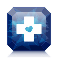 Sticker - Cross with heart icon