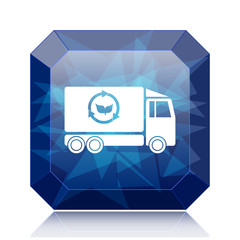 Canvas Print - Eco truck icon