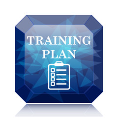 Canvas Print - Training plan icon