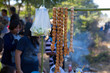 © peht - Thai sausage food ( sausage food ) Local food in the market in thailand