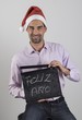© Pepa Morente - Santa Claus con un mensaje Feliz Año