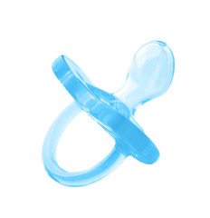 Fototapete - Baby pacifier on white background