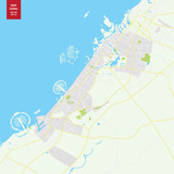 Fototapeta Mapy - Vector map Dubai