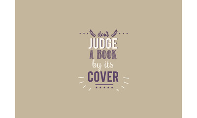 Wall Mural - don't judge book by its cover