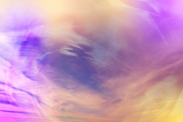 Wall Mural - abstract watercolor background sunset sky orange purple