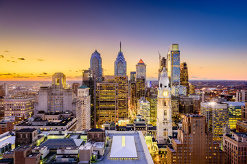 Fototapete - Philadelphia Pennsylvania Skyline