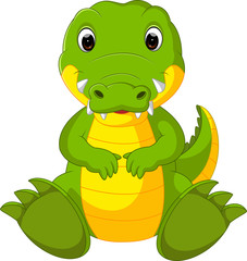 Poster - Cute crocodile cartoon

