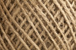 close up of ball of jute rope