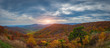 Shenandoah Overlook in Autumn from Skyline Drive 