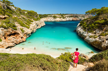 Calo Des Moro, Mallorca. Spain. 
One Of The Most Beautiful Beaches In Mallorca.