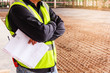 © navintar - Supervisor worker checking a construction site works