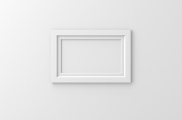 Wall Mural - lateral white frame