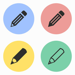 Poster - Pen icon set.