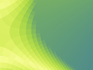 Wall Mural - green and yellow fractal background with hyperbola curve and pixelated effect. text space. for moder