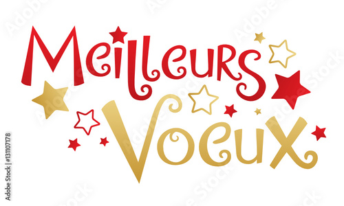 Carte Meilleurs Voeux Stock Vector Adobe Stock