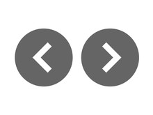 Left Right Or Back Next Icon Button Vector