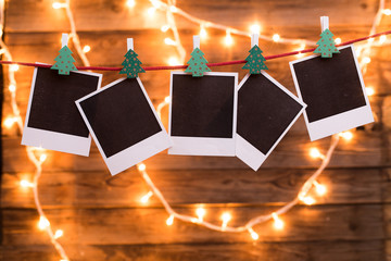 blank photo on empty background
