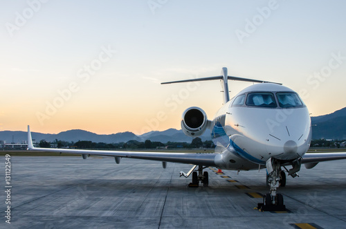 Fotografie, Obraz Small Airplane or Aeroplane Parked at Airport