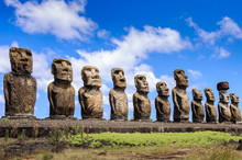 Moais Of Ahu Tongariki, Easter Island (Chile)
