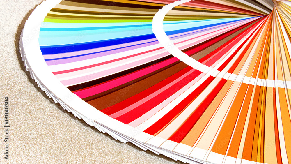 Sample Colors Catalog. Color Palette Guide Stock Photo | Adobe Stock