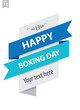 Happy Boxing Day Banner for digital campaign with creative design template