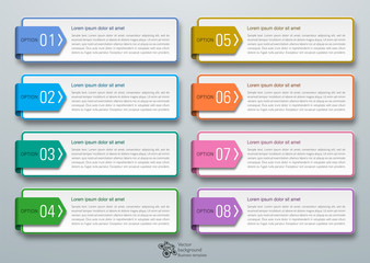 Canvas Print - Infographics Web Banner & Label Design 