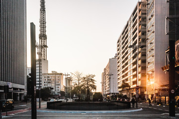 Poster - Paulista Avenue in Sao Paulo, Brazil