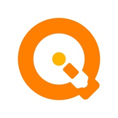Wall Mural - i and q logo. bulb lamp logo vector.