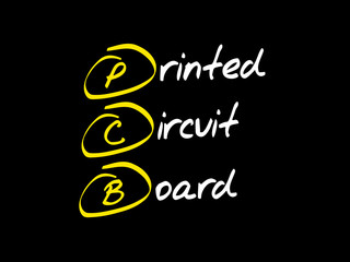 Poster - pcb printed circuit board, acronym concept