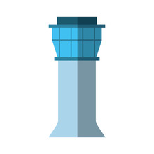 Control Tower Airport Icon Vector Illustration Design