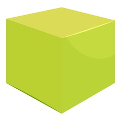 Poster - Cube icon. Cartoon illustration of cube vector icon for web
