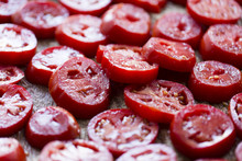Sliced Tomatoes In Layers