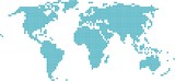 Fototapeta Mapy - Square shape world map on white background, vector illustration.