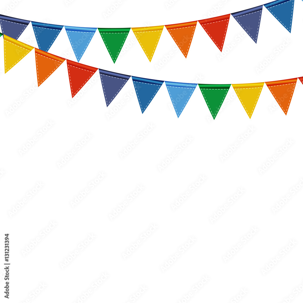 Party Background with Flags Vector Illustration Stock Vector | Adobe Stock