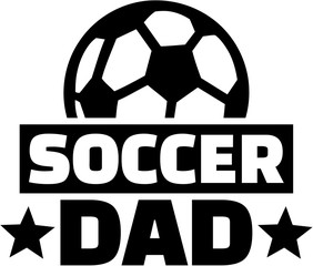 Poster - Soccer Dad with ball