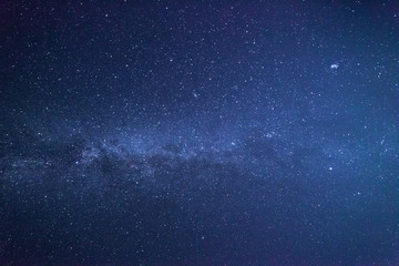 Wall Mural - night sky with lot of shiny stars, milky way