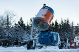 Fototapeta  - Armatka śnieżna przygotowanie stoku