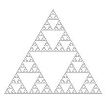 The Sierpinski Triangle, Fractal Iterated Shape