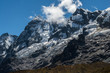 Epic Andes Mountain Peaks with clouds
