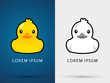 Duck icon graphic vector