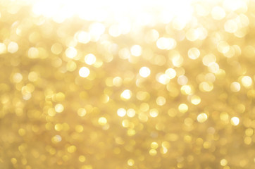 Wall Mural - gold abstract background with bokeh