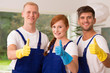 © Photographee.eu - Professional house cleaners smiling