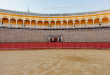 Plaza De Los Toros At Seville, Spain