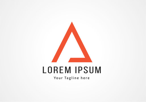 Letter A logo icon design template elements - vector sign. A triangle sign vector