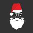 © dramaj - santa claus head with happy new year color illustration