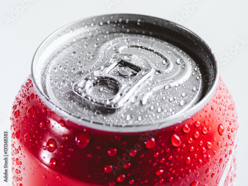 Fotografia Close-up cold aluminum drink can