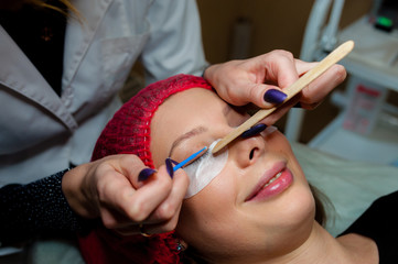 Wall Mural - Eyelash extensions.