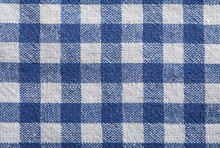 Checkered White-blue Napkin Flat Lay Abstract Background