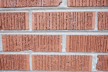 Close up abstract brick cement block concrete pavement floor pattern wall background texture