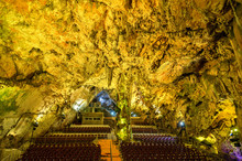 Auditorium Inside St. Michael's Cave In Gibraltar